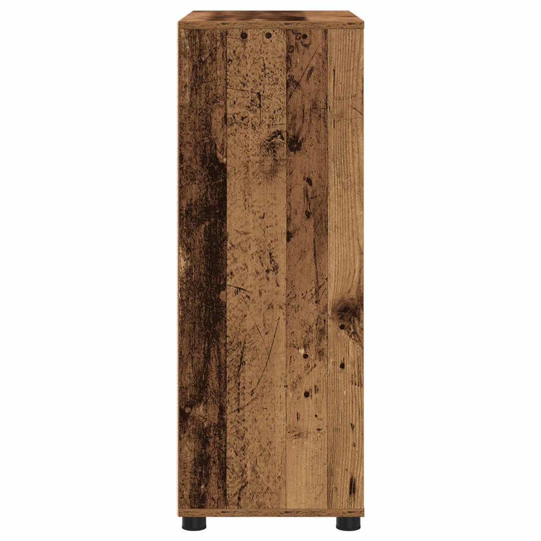 Badeværelsesskab med skuffe Gammelt træ 72,5 x 36,5 x 100 cm