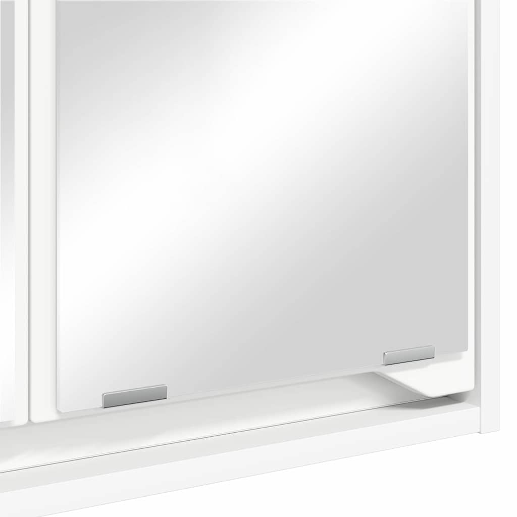 Badeværelsesspejlskab Hvid 60 x 20 x 60 cm Konstrueret træ