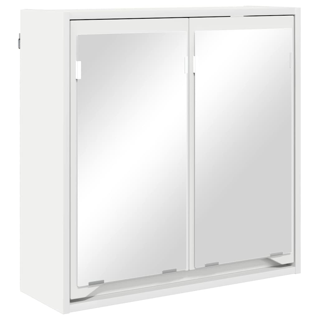 Badeværelsesspejlskab Hvid 60 x 20 x 60 cm Konstrueret træ