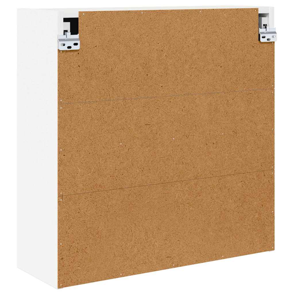 Badeværelsesspejlskab Hvid 60 x 20 x 60 cm Konstrueret træ