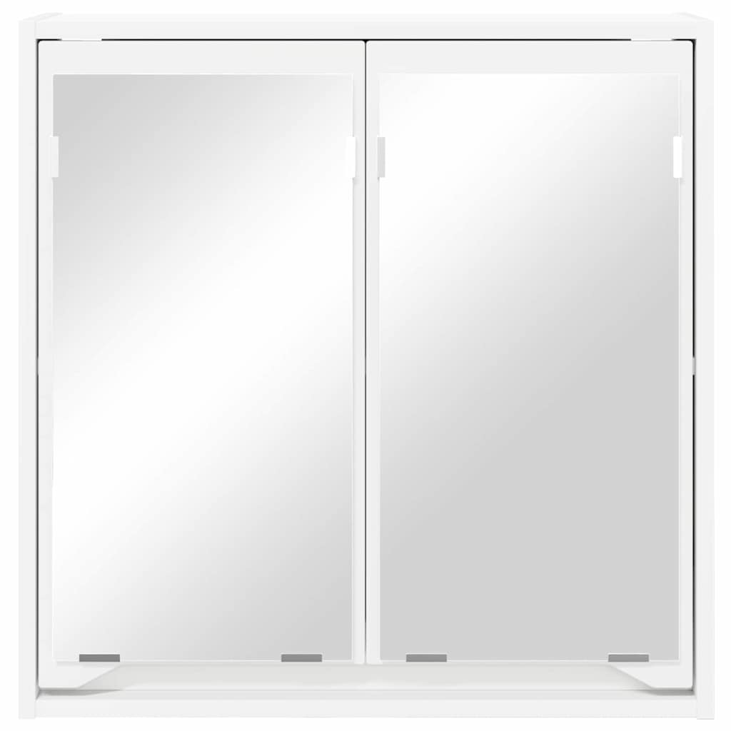 Badeværelsesspejlskab Hvid 60 x 20 x 60 cm Konstrueret træ