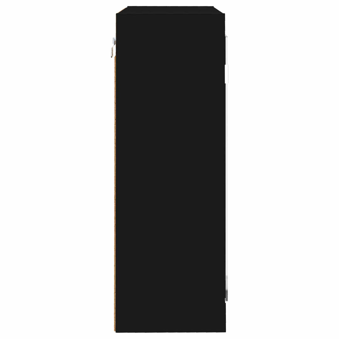 Badeværelsesspejlskab Sort 60 x 20 x 60 cm Konstrueret træ