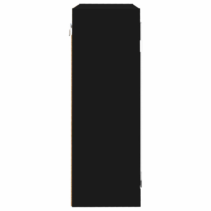 Badeværelsesspejlskab Sort 60 x 20 x 60 cm Konstrueret træ
