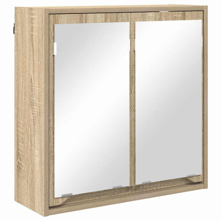 Badeværelsesspejlskab Sonoma eg 60 x 20 x 60 cm Konstrueret træ