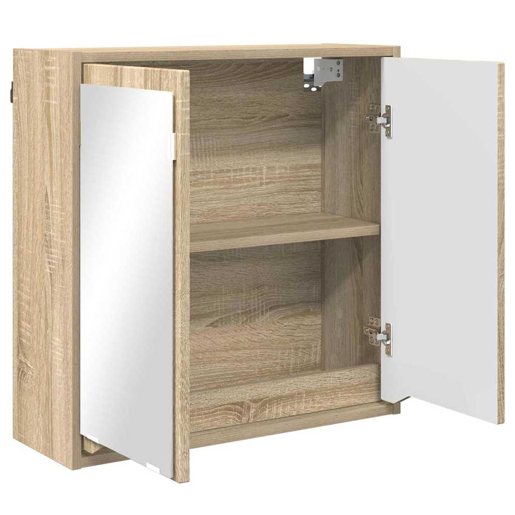 Badeværelsesspejlskab Sonoma eg 60 x 20 x 60 cm Konstrueret træ