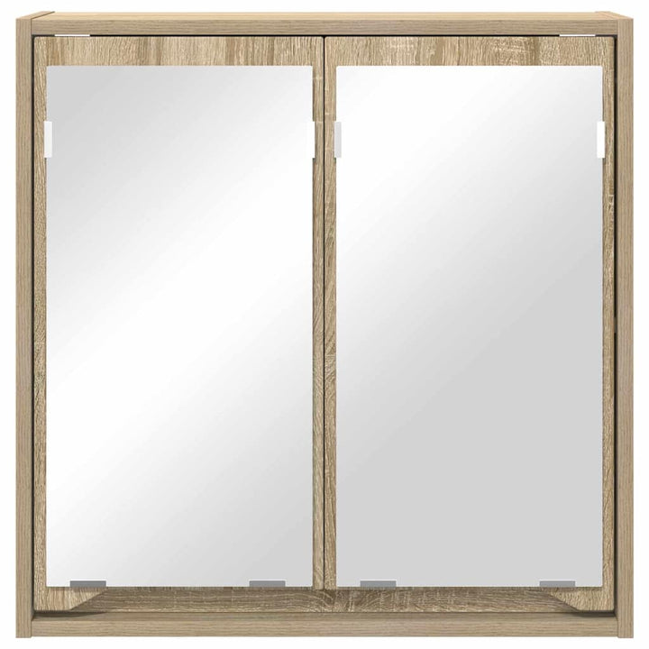 Badeværelsesspejlskab Sonoma eg 60 x 20 x 60 cm Konstrueret træ
