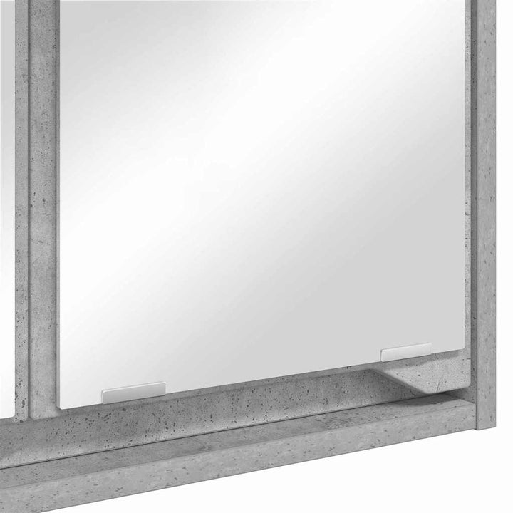 Badeværelsesspejlskab Beton Grå 60 x 20 x 60 cm Konstrueret træ