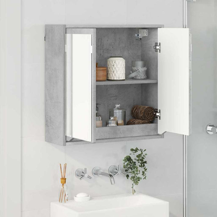 Badeværelsesspejlskab Beton Grå 60 x 20 x 60 cm Konstrueret træ