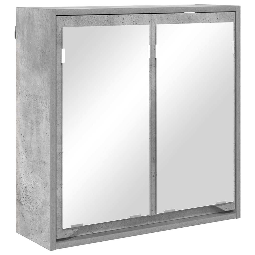 Badeværelsesspejlskab Beton Grå 60 x 20 x 60 cm Konstrueret træ