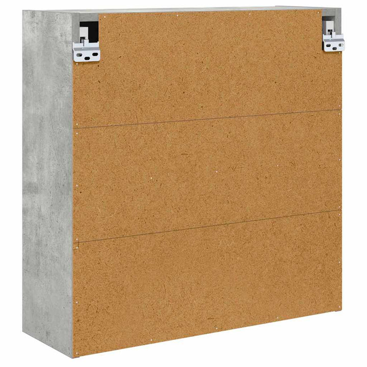 Badeværelsesspejlskab Beton Grå 60 x 20 x 60 cm Konstrueret træ