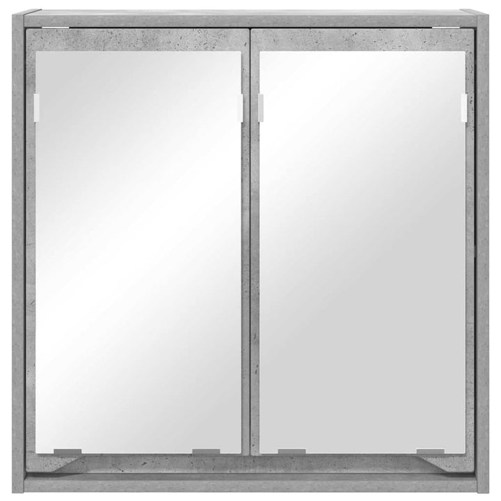 Badeværelsesspejlskab Beton Grå 60 x 20 x 60 cm Konstrueret træ