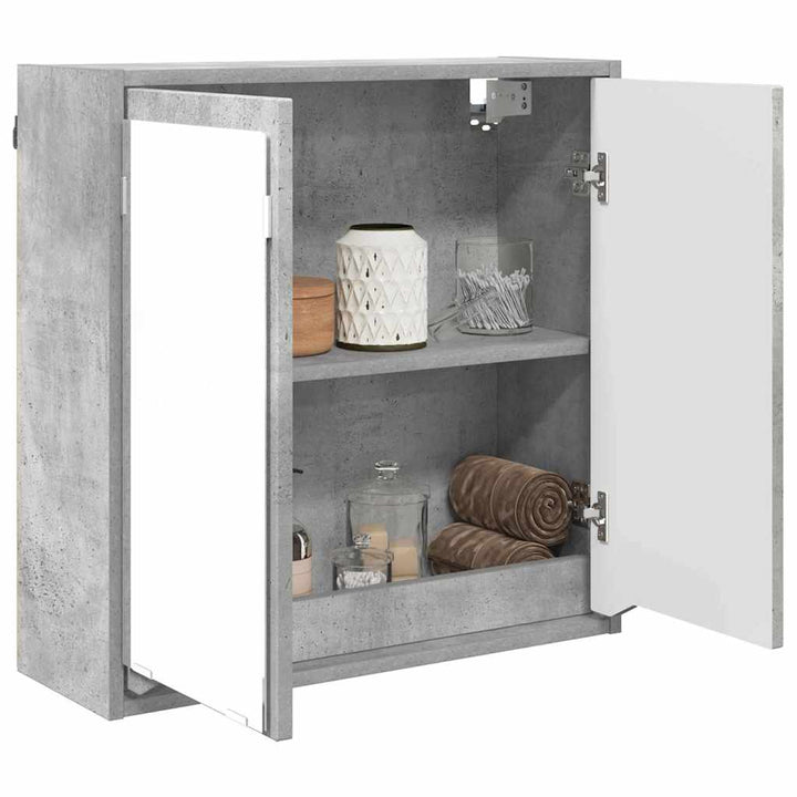 Badeværelsesspejlskab Beton Grå 60 x 20 x 60 cm Konstrueret træ