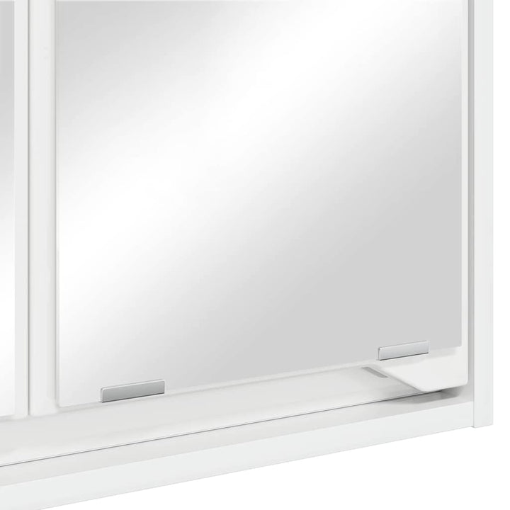 Badeværelsesspejlskab med hylde Høj gloss hvid 60 x 20 x 60 cm