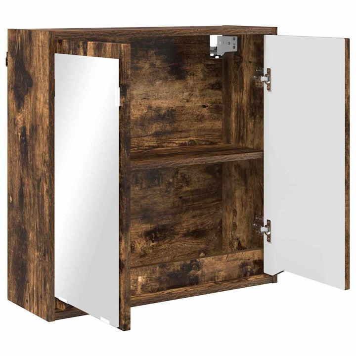 Badeværelsesspejlskab Røget eg 60 x 20 x 60 cm Konstrueret træ