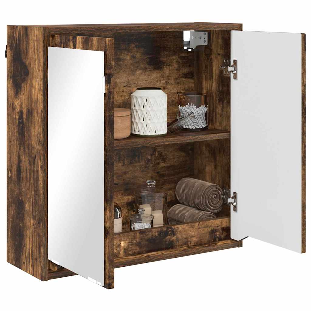 Badeværelsesspejlskab Røget eg 60 x 20 x 60 cm Konstrueret træ