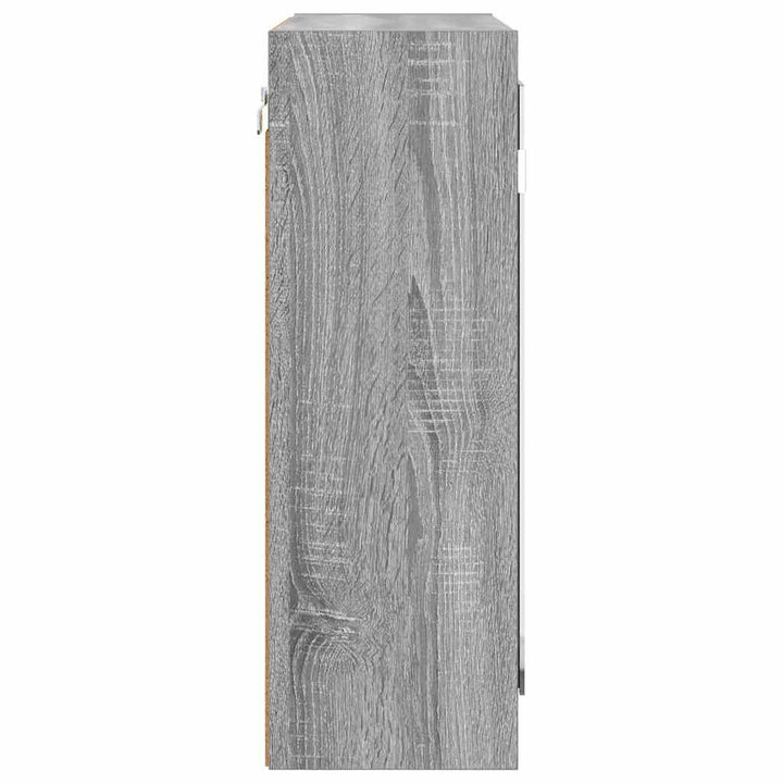 Badeværelsesspejlskab med hylde Grå Sonoma 60 x 20 x 60 cm