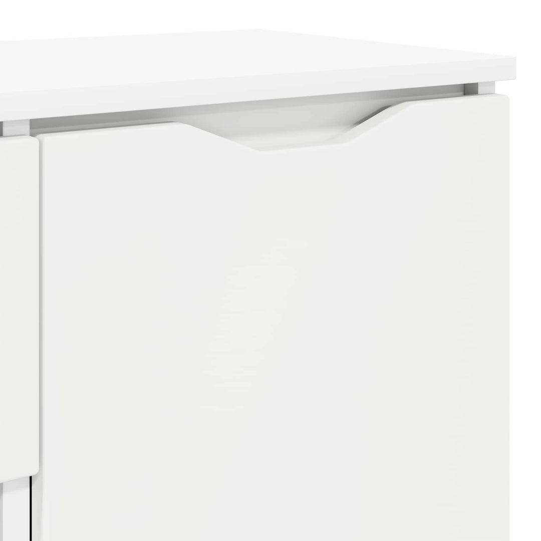 Sideboard med skuffe Hvid 100 x 30 x 65,6 Konstrueret træ