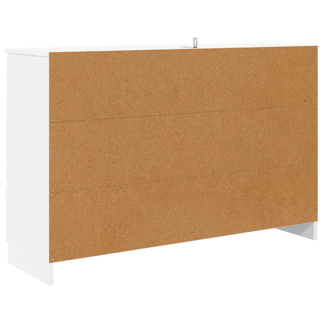 Sideboard med skuffe Hvid 100 x 30 x 65,6 Konstrueret træ
