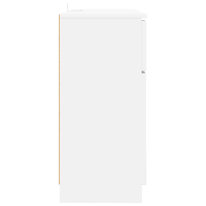Sideboard med skuffe Hvid 100 x 30 x 65,6 Konstrueret træ