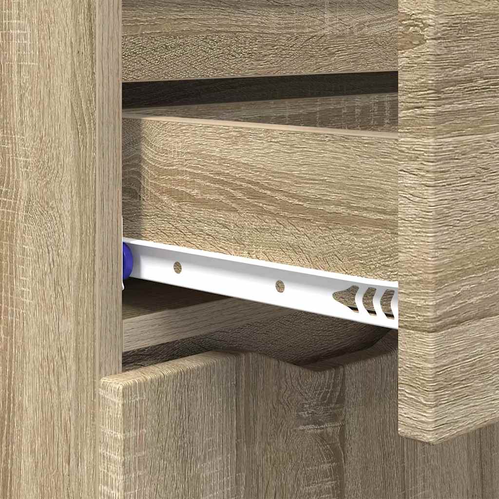 Sideboard med skuffe Sonoma eg 100 x 30 x 65,6 Konstrueret træ