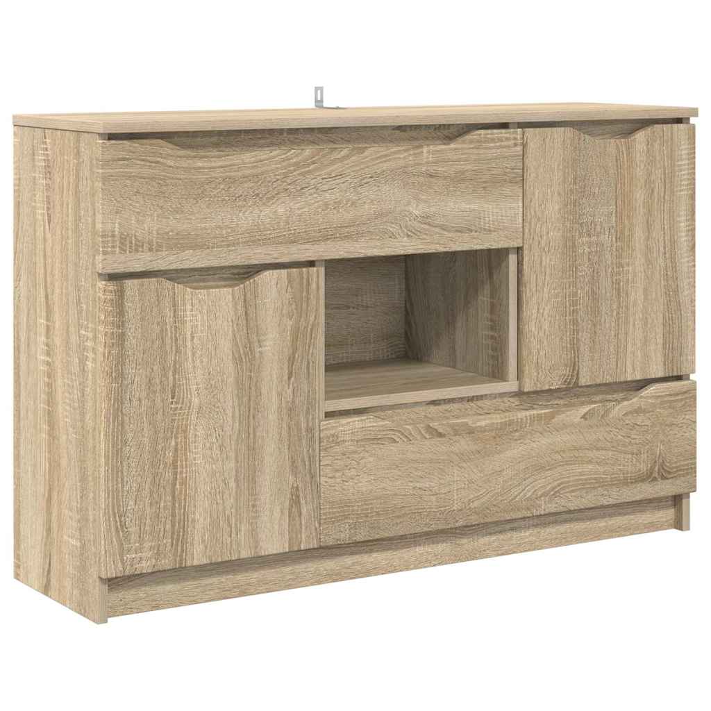 Sideboard med skuffe Sonoma eg 100 x 30 x 65,6 Konstrueret træ