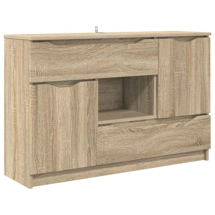 Sideboard med skuffe Sonoma eg 100 x 30 x 65,6 Konstrueret træ