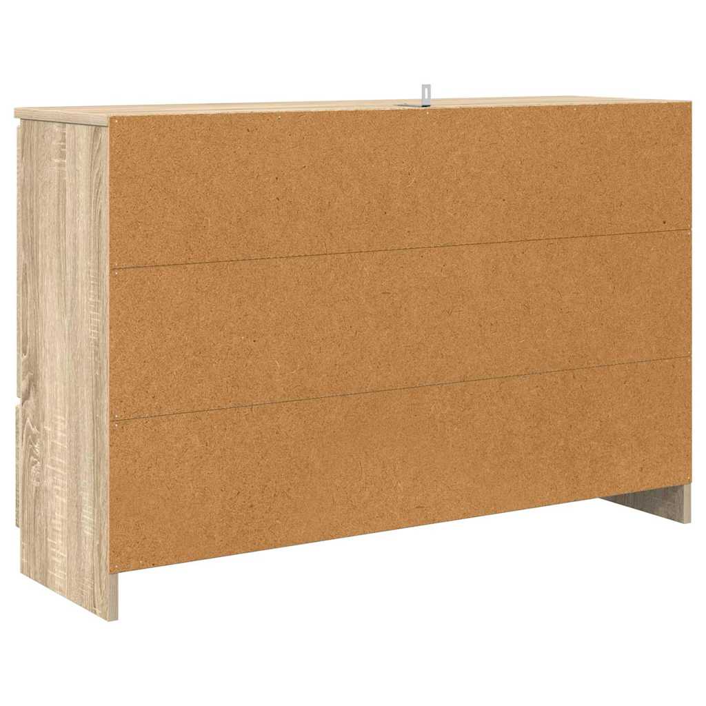 Sideboard med skuffe Sonoma eg 100 x 30 x 65,6 Konstrueret træ