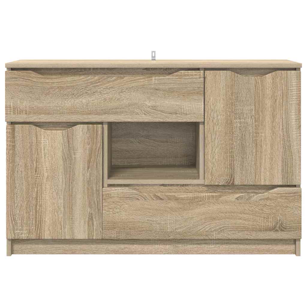 Sideboard med skuffe Sonoma eg 100 x 30 x 65,6 Konstrueret træ