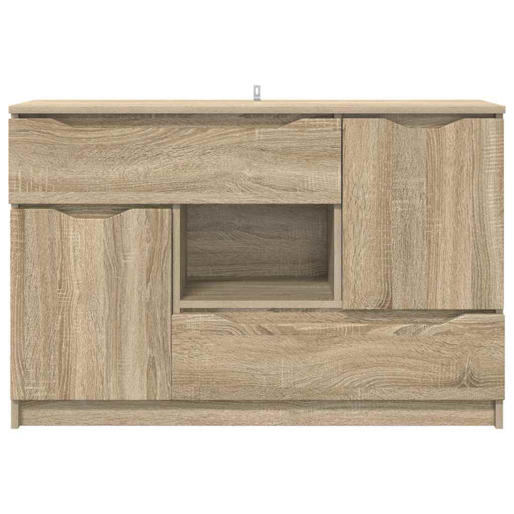 Sideboard med skuffe Sonoma eg 100 x 30 x 65,6 Konstrueret træ