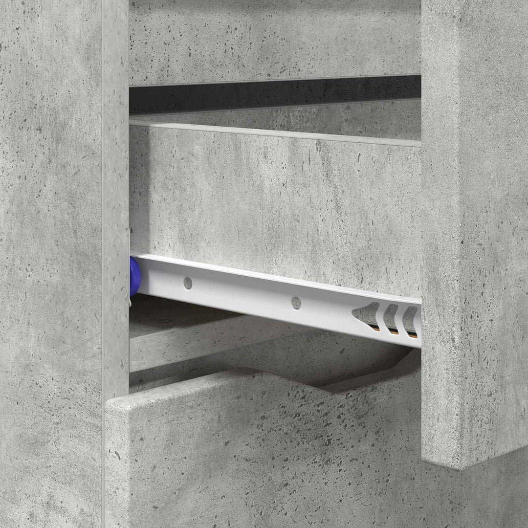 Sideboard Beton Grå 100 x 30 x 65,6 Konstrueret træ