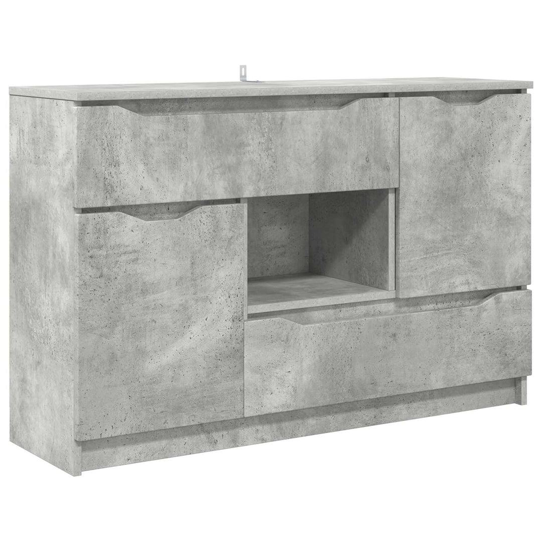 Sideboard Beton Grå 100 x 30 x 65,6 Konstrueret træ
