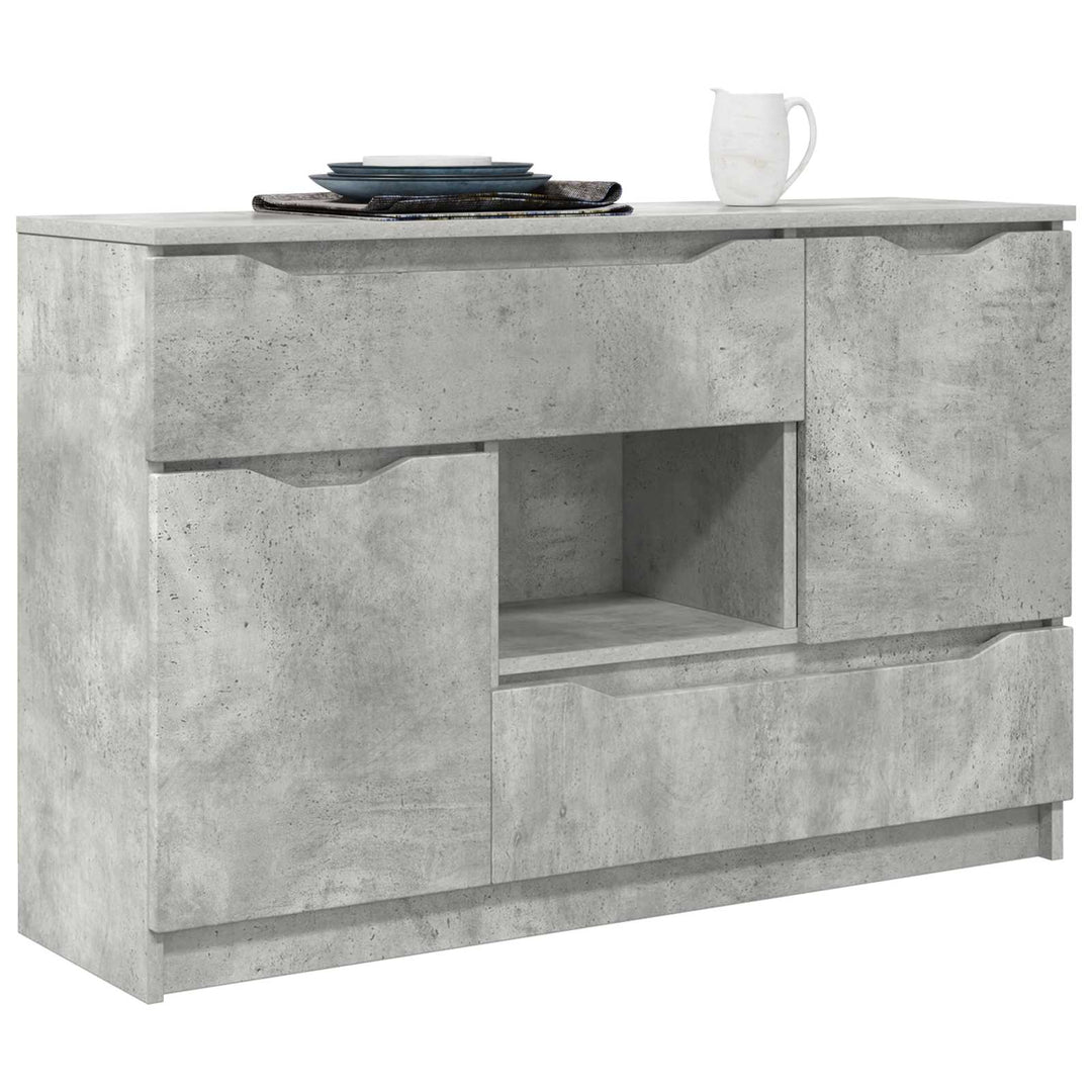 Sideboard Beton Grå 100 x 30 x 65,6 Konstrueret træ