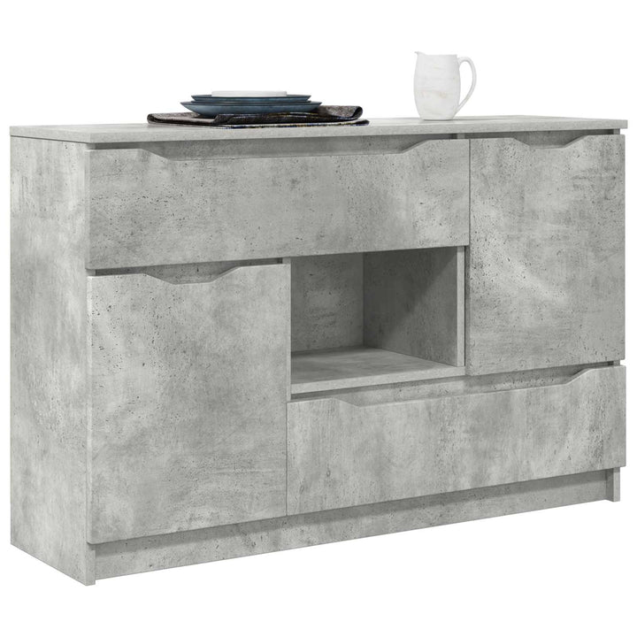 Sideboard Beton Grå 100 x 30 x 65,6 Konstrueret træ
