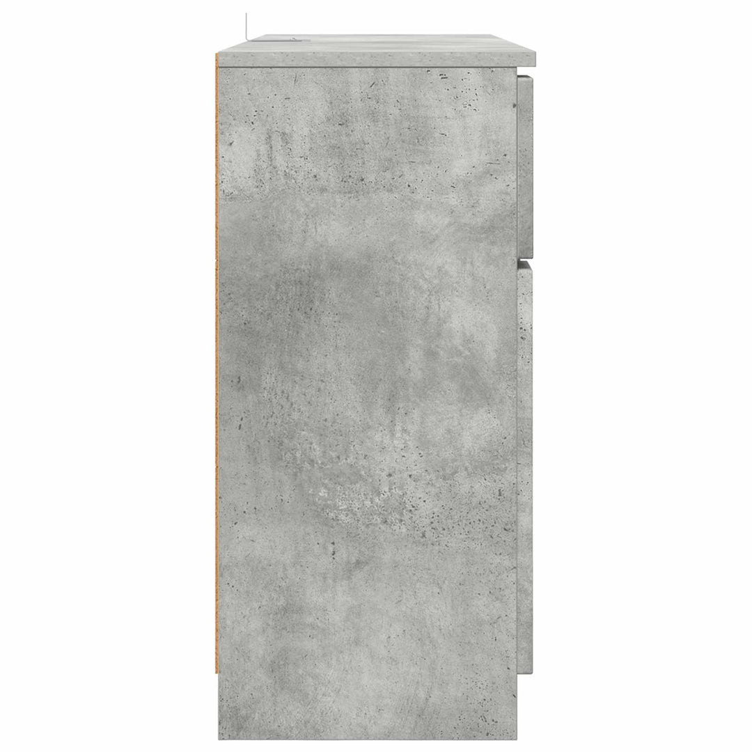 Sideboard Beton Grå 100 x 30 x 65,6 Konstrueret træ