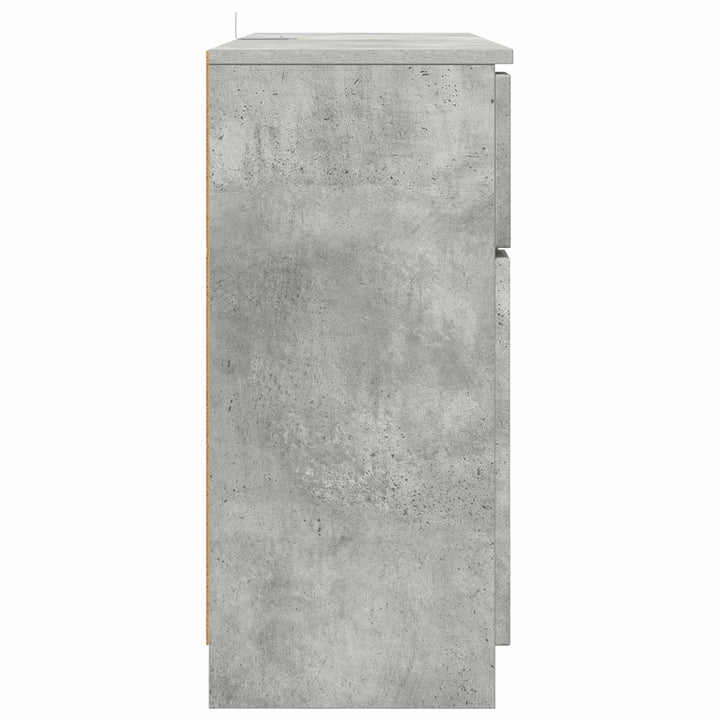 Sideboard Beton Grå 100 x 30 x 65,6 Konstrueret træ