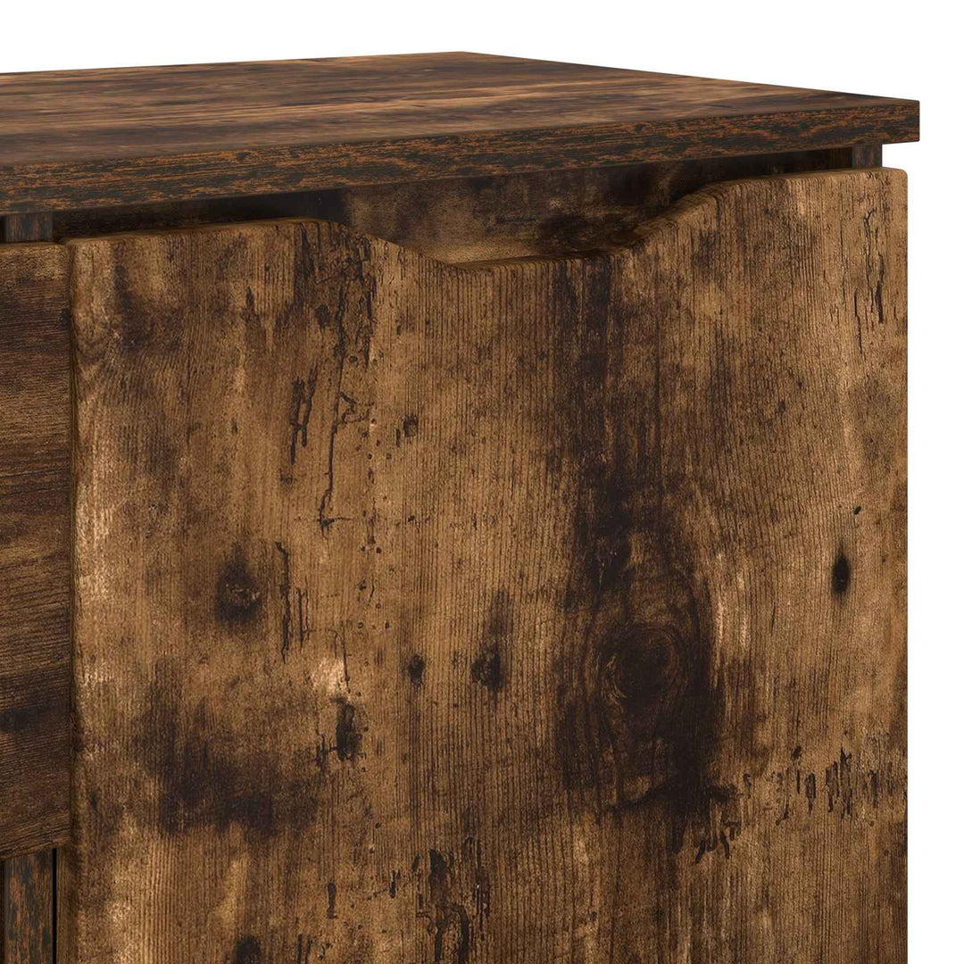 Sideboard med skuffe Røget eg 100 x 30 x 65,6 Konstrueret træ