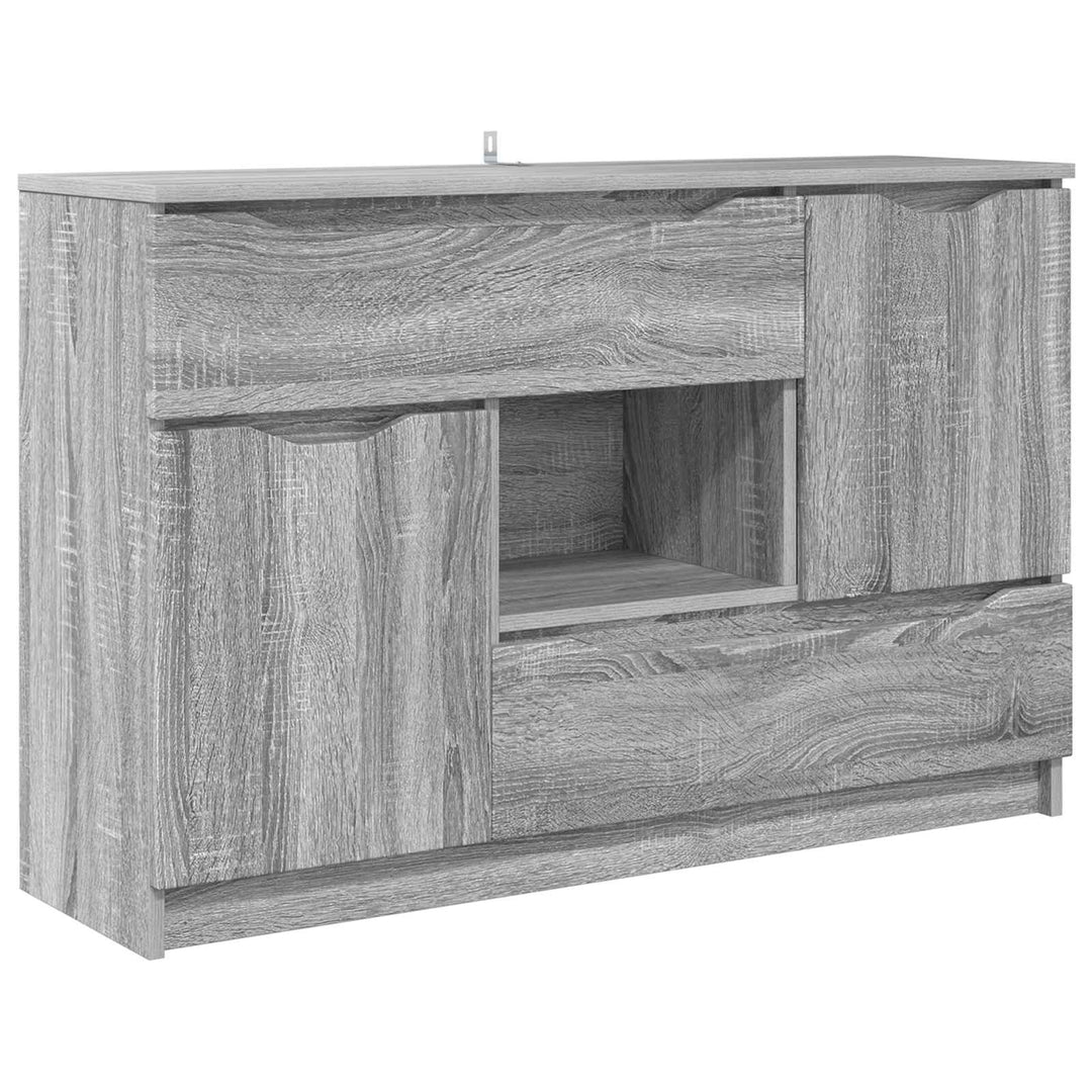 Sideboard med skuffe Grå Sonoma 100 x 30 x 65,6 Konstrueret træ