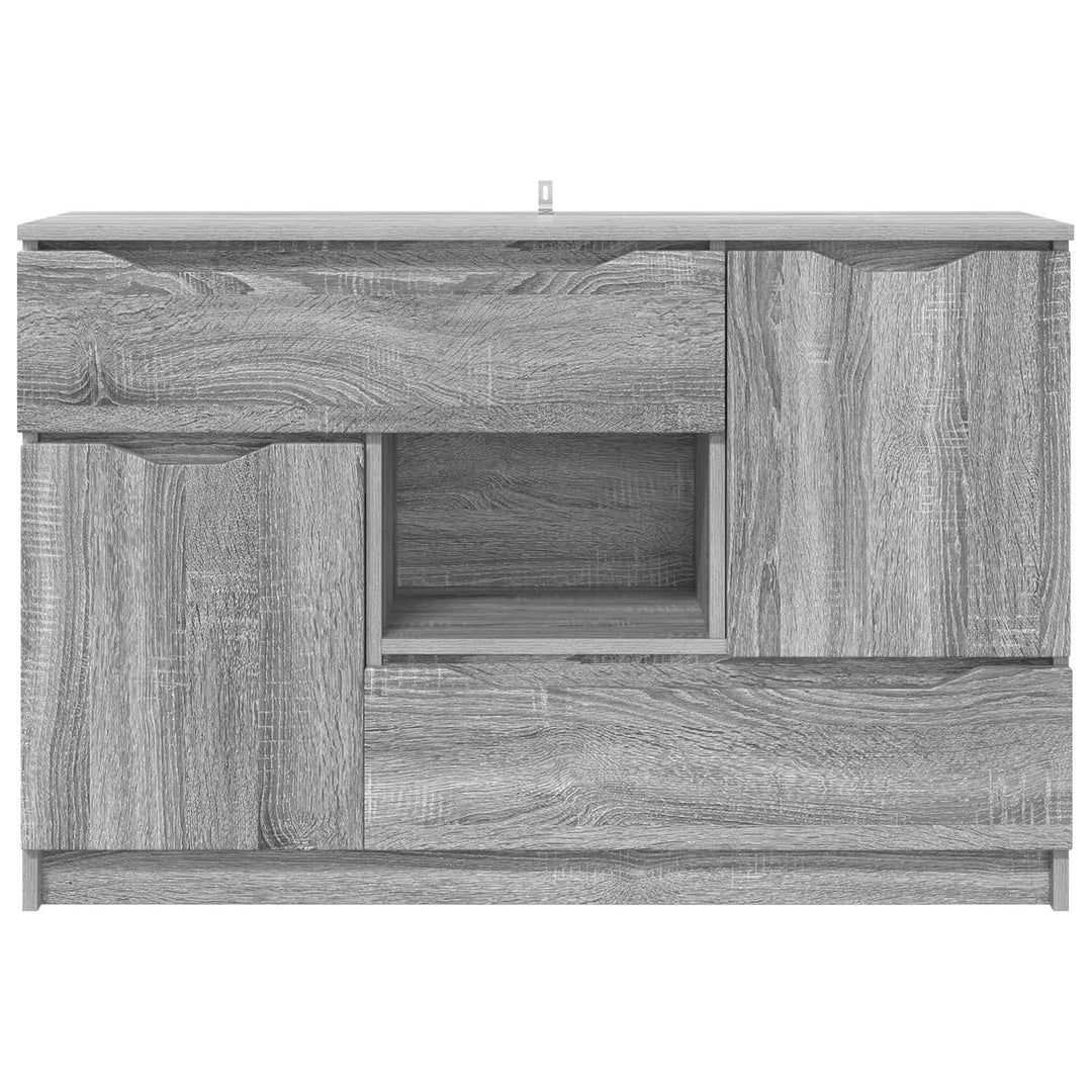 Sideboard med skuffe Grå Sonoma 100 x 30 x 65,6 Konstrueret træ