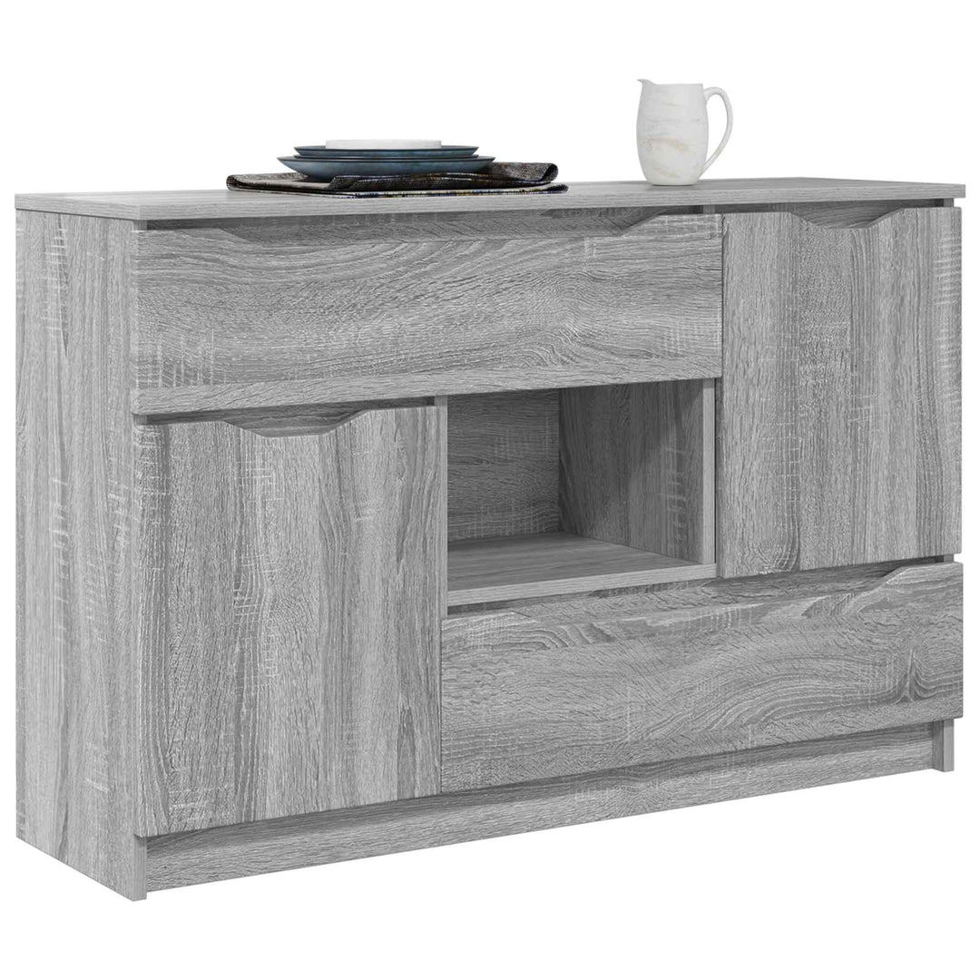 Sideboard med skuffe Grå Sonoma 100 x 30 x 65,6 Konstrueret træ