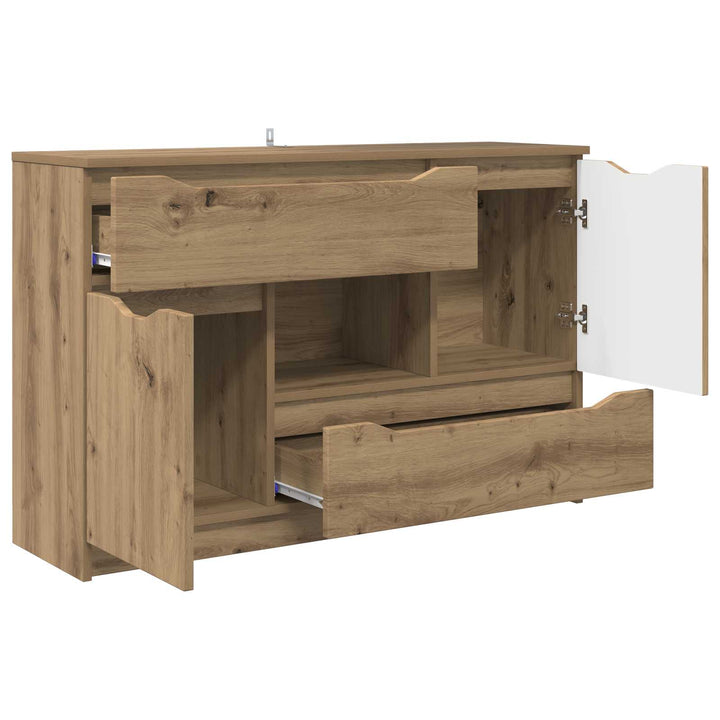 Sideboard Artisan Egetræ 100 x 30 x 65,6 Konstrueret træ