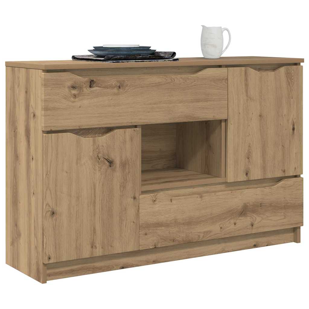 Sideboard Artisan Egetræ 100 x 30 x 65,6 Konstrueret træ