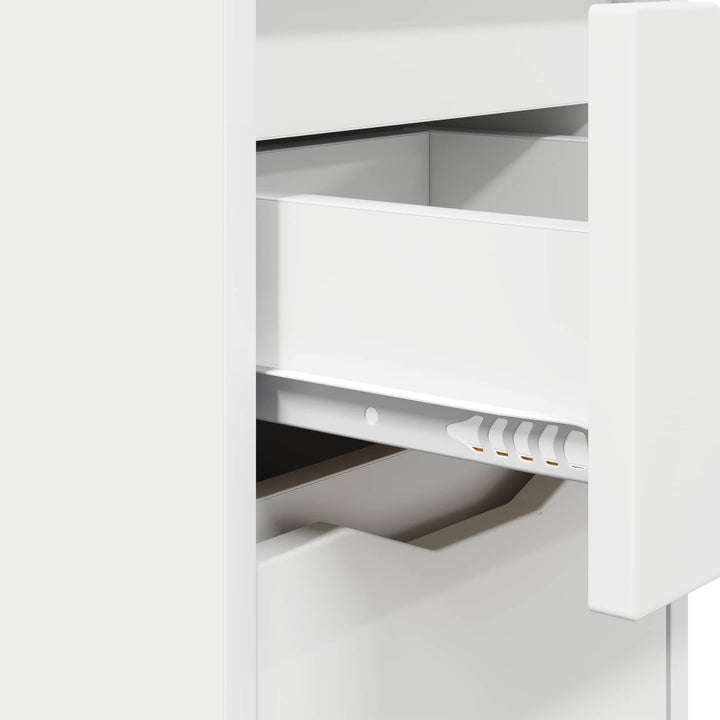 Sengeborde 2 pcs Hvid 30,5 x 30 x 43 cm Konstrueret træ
