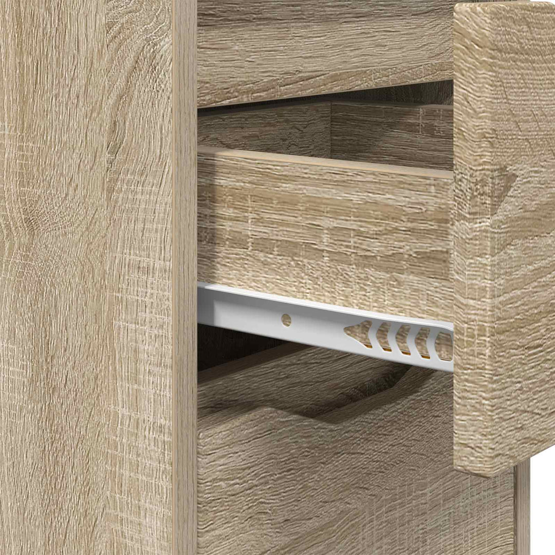 Sengeborde 2 pcs Sonoma eg 30,5 x 30 x 43 cm Konstrueret træ