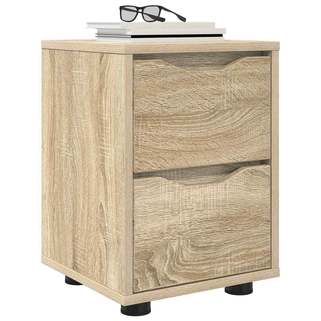 Sengeborde 2 pcs Sonoma eg 30,5 x 30 x 43 cm Konstrueret træ