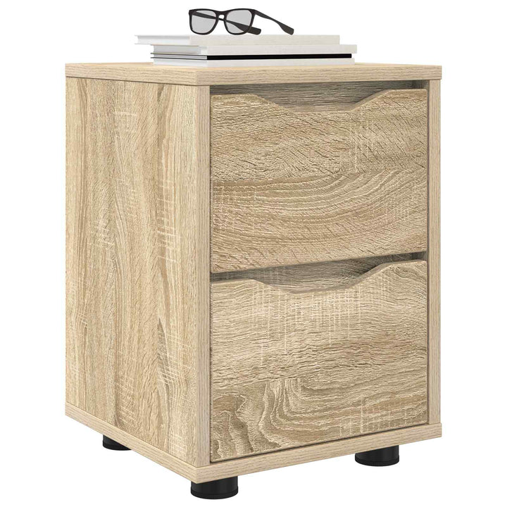 Sengeborde 2 pcs Sonoma eg 30,5 x 30 x 43 cm Konstrueret træ