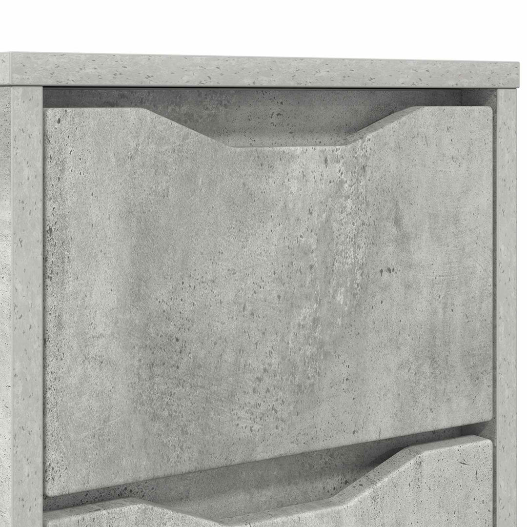 Sengeborde 2 pcs Beton Grå 30,5 x 30 x 43 cm Konstrueret træ