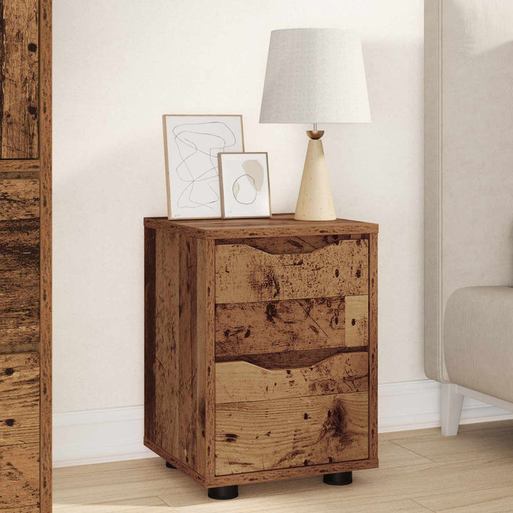 Sengebord Gammelt træ 30,5 x 30 x 43 cm Konstrueret træ