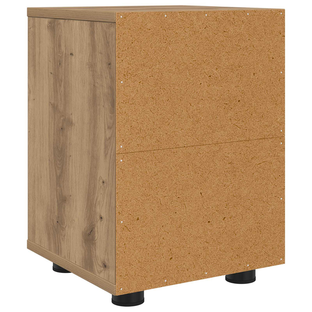 Sengeborde med skuffe 2 pcs Artisan Egetræ 30,5 x 30 x 43 cm