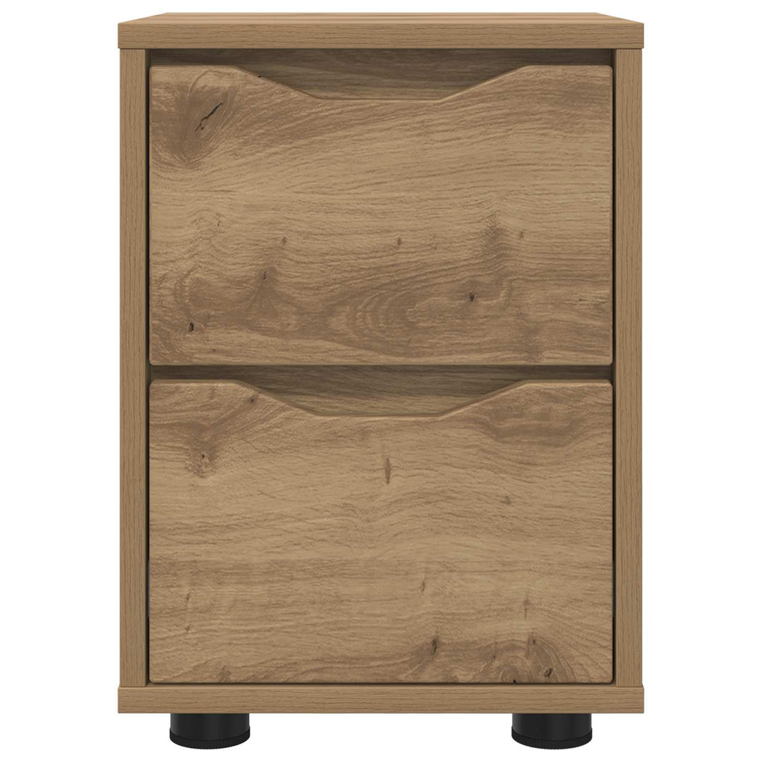 Sengeborde med skuffe 2 pcs Artisan Egetræ 30,5 x 30 x 43 cm