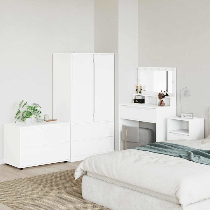 Opbevaringsskab Hvid 80 x 48 x 57 cm Konstrueret træ